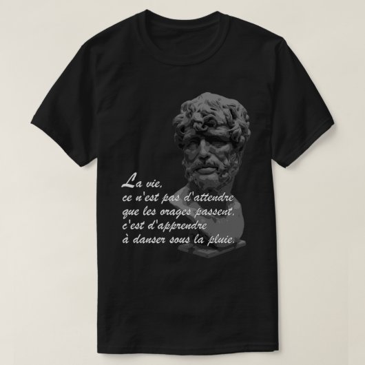 Filosophy Quote Life T-shirt (Design voorkant)