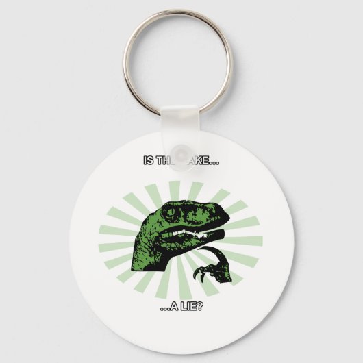 Filosoraptor Cakes en leugens Sleutelhanger (Voorkant)