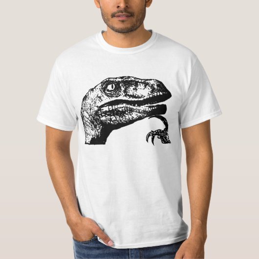 Filosoraptor geen tekst t-shirt (Voorkant)