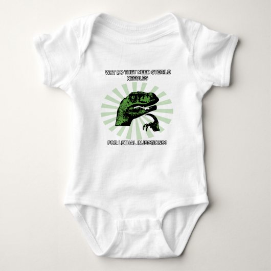 Filosoraptor Lethale Injecties Romper (Voorkant)
