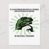 Filosoraptor Mannen en vrouwen Briefkaart (Voorkant)