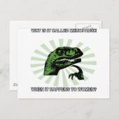 Filosoraptor Menopauze Briefkaart (Voorkant / Achterkant)