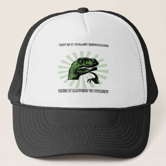 Filosoraptor Menopauze Trucker Pet (Voorkant)