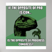 Filosoraptor Progress Vs Congres Poster (Voorkant)