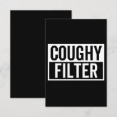 filter Coughy Notitiekaartje (Voorkant / Achterkant)