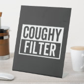 filter Coughy Reclamebord Met Voetstuk (Insitu)