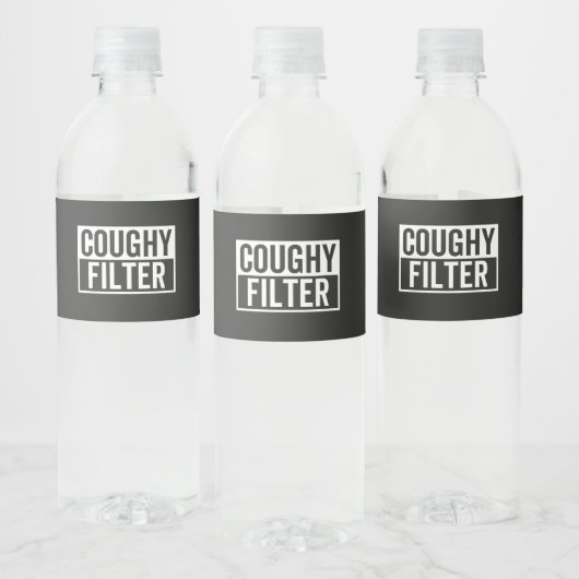 filter Coughy Waterfles Etiket (Flessen)