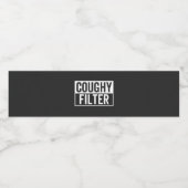 filter Coughy Waterfles Etiket (Enkel label)