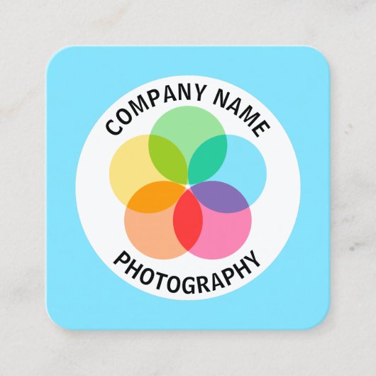 Filter ventilator - Bleek blauw #7FE6FF Vierkante Visitekaartje (Voorkant)