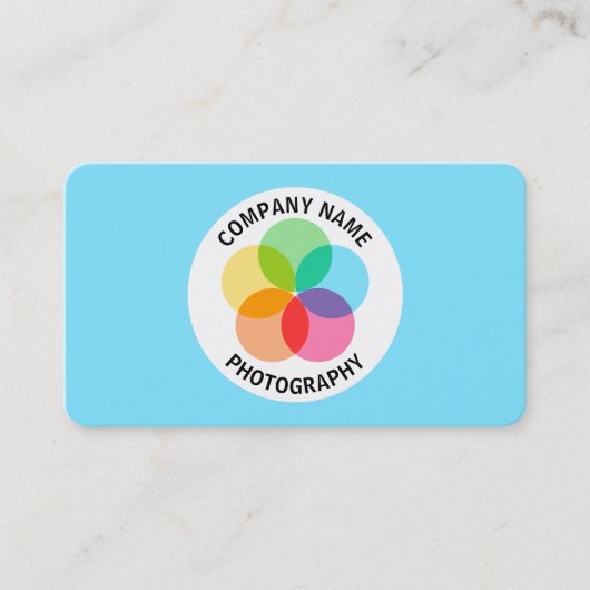 Filter ventilator - Bleek blauw #7FE6FF Visitekaartje (Voorkant)