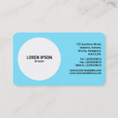 Filter ventilator - Bleek blauw #7FE6FF Visitekaartje (Achterkant)