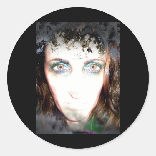 Filterfotografie Portret vrouw Horror Sticker (Voorkant)