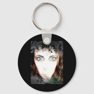 Filterfotografie Portret vrouw Horror Sticker Sleutelhanger