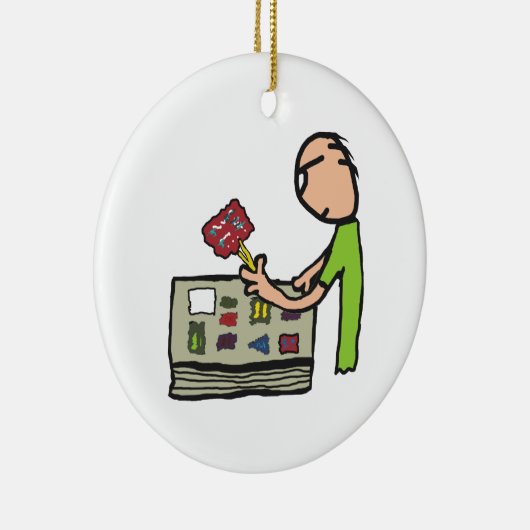 Filterstempel verzamelen keramisch ornament (Rechts)