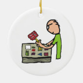 Filterstempel verzamelen keramisch ornament (Achterkant)