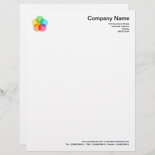 Filterventiel Briefhoofd Ontwerp (Voorkant / Achterkant)