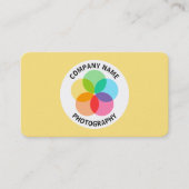 Filterventilator - Bleek geel #FFE67F Visitekaartje (Voorkant)