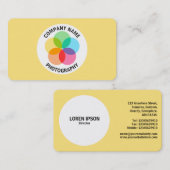Filterventilator - Bleek geel #FFE67F Visitekaartje (Voorkant / Achterkant)