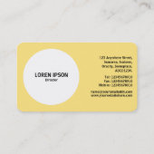 Filterventilator - Bleek geel #FFE67F Visitekaartje (Achterkant)