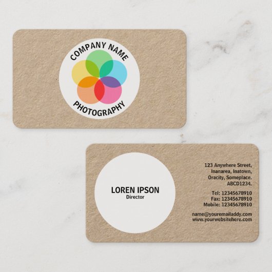 Filterventilator - Kraft-Kaart Visitekaartje (Voorkant / Achterkant)