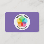 Filterventilator - Paars #7F66B2 Visitekaartje (Voorkant)