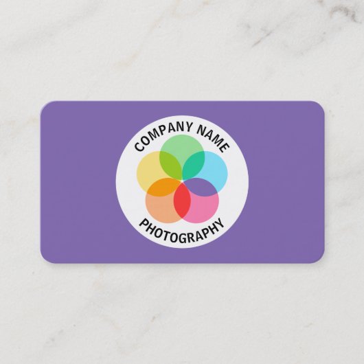 Filterventilator - Paars #7F66B2 Visitekaartje (Voorkant)