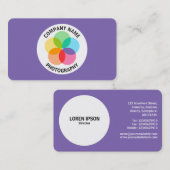 Filterventilator - Paars #7F66B2 Visitekaartje (Voorkant / Achterkant)