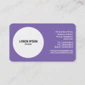 Filterventilator - Paars #7F66B2 Visitekaartje (Achterkant)