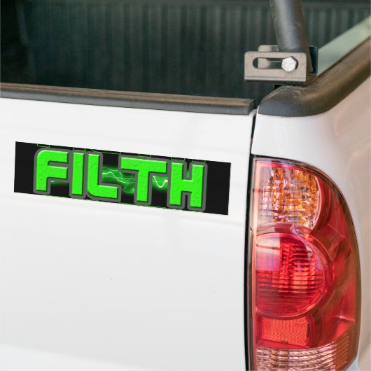 FILTH Music Dubstep Electro Rave Bass DJ FILTH Bumpersticker (Op Truck)