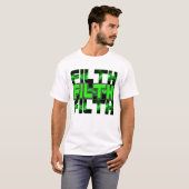 FILTH Music Dubstep Electro Rave Bass DJ FILTH T-shirt (Voorkant volledig)