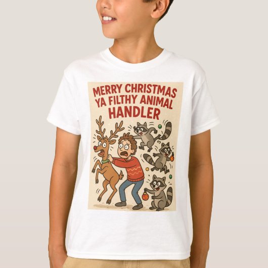 Filthy Animal Handler – Holiday Chaos Edition T-shirt (Voorkant)