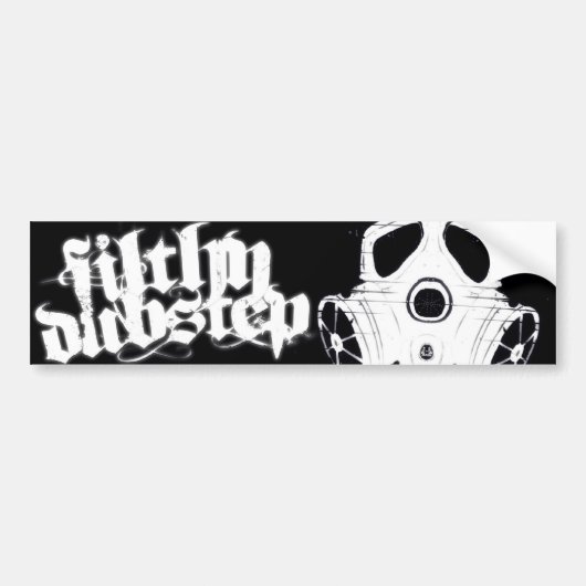 Filthy Dubstep Bumber Sticker 1 (zwart) (Voorkant)