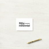 Filthy Millennial Post-it® Notes (Op bureau)