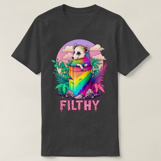 Filthy Possum Lover Design T-shirt (Design voorkant)
