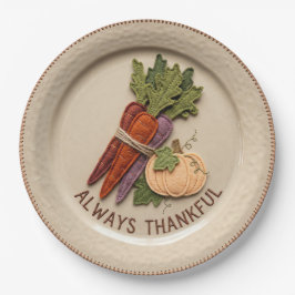 Filtsapplicatie Altijd Dankbaar ThanksgivingPapier Papieren Bordje