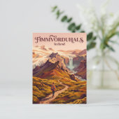 Fimmvorduhals IJsland Briefkaart (Staand voorkant)