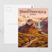 Fimmvorduhals IJsland Briefkaart (Voorkant / Achterkant)