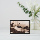 Fin De Siecle Tattooed Woman Visitekaartje (Staand voorkant)