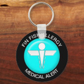 Fin Fish Allergy Sleutelhanger (Voorkant)