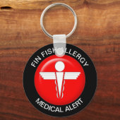 Fin Fish Allergy Sleutelhanger (Voorkant)