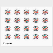 Fin-tastic Day Ahead Fish Pun - Schattigee motivat Ronde Sticker (Vel)