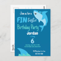 Fin-tastic haai verjaardagsfeestje Kinder onder he