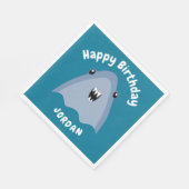 Fin-tastic haai verjaardagsfeestje Kinder onder he Servet (Hoek)