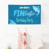 Fin-tastic haai verjaardagsfeestje Kinder onder he Spandoek (Insitu)