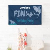 Fin-tastic haai verjaardagsfeestje Kinder onder he Spandoek (Insitu)