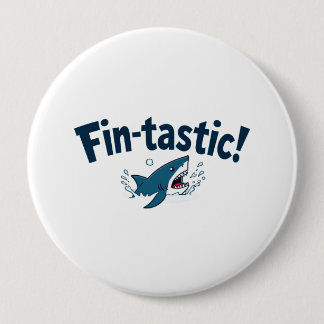 Fin-Tastic! Plezier voor haaienliefhebbers Ronde Button 4,0 Cm