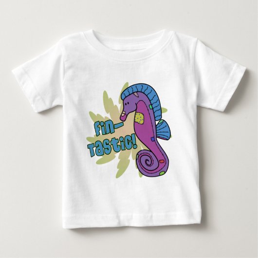 Fin-Tastic Seahorse Baby T-Shirt (Voorkant)
