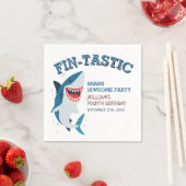 Fin-tastic Shark Verjaardag Jawsome Verjaardag Servet (Insitu)