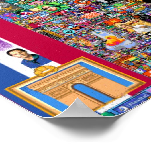 Finaal r/Place Canvas Poster (Hoek)