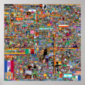 Finaal r/Place Canvas Poster (Voorkant)